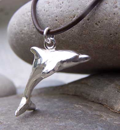 silver dolphin necklace