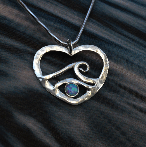 wave opal necklace