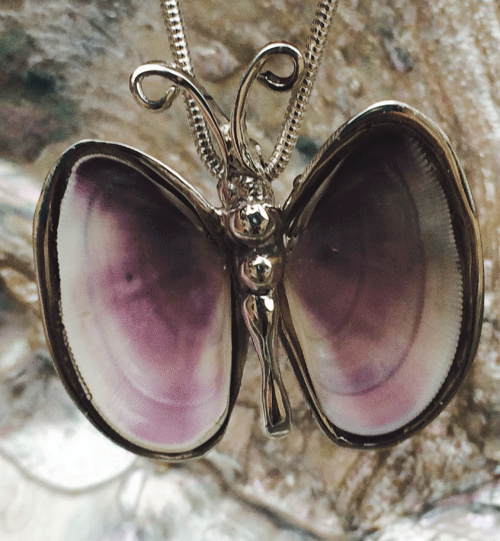 Butterfly shells necklace