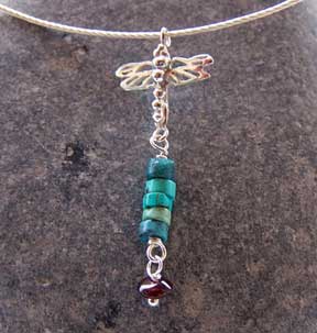 silver dragonfly necklace