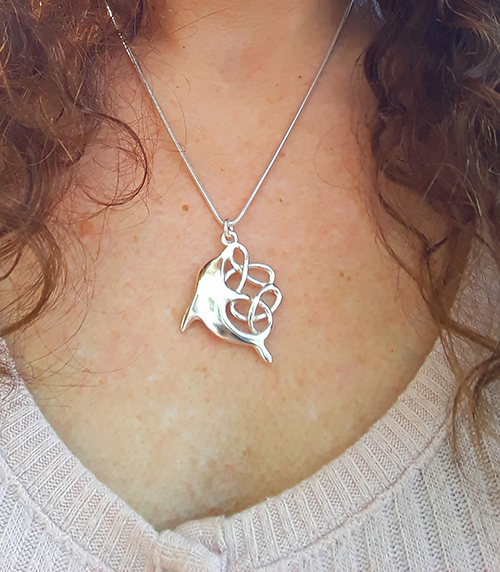 Celtic dolphin necklace