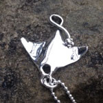 silver ray necklace